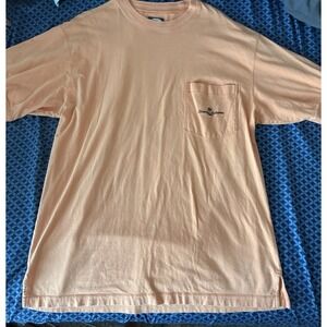 Tommy Bahama Orange T Shirt Men's Large With Pocket